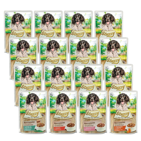 STUZZY MONOPROTEIN MOKRA KARMA DLA PSA MIX SMAKÓW 16x100g