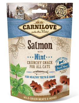 CARNILOVE CRUNCHY PRZYSMAK DLA KOTA ŁOSOŚ Z MIĘTĄ 50g
