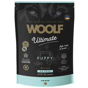 WOOLF ULTIMATE DOG PUPPY DUCK TURKEY PÓŁWILGOTNA KARMA DLA SZCZENIAKA KACZKA INDYK 1kg