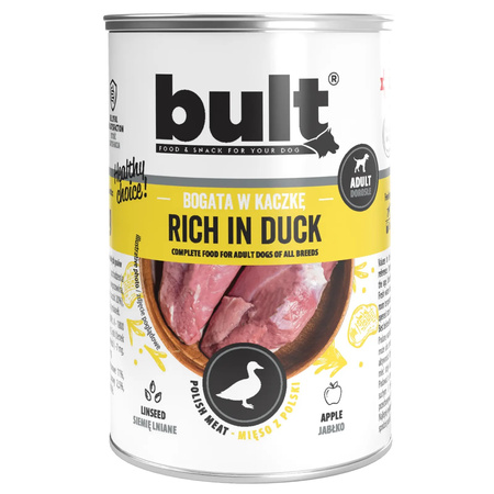  BULT MOKRA KARMA W PUSZCE DLA PSA BOGATA W KACZKĘ 6x400g