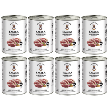 KUCHNIA SZEFA MOKRA KARMA DLA PSA MONOPROTEINOWA KACZKA 8x400g