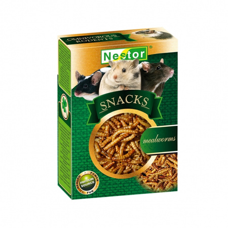 NESTOR SNACKS PRZYSMAK GRYZAK DLA GRYZONI I KRÓLIKÓW LARWY MĄCZNIKA 20g