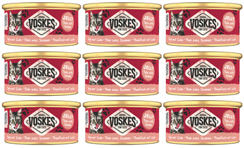 MOKRA KARMA DLA KOTA VOSKES TUNA WITH SALMON TUŃCZYK ŁOSOŚ 9x85g