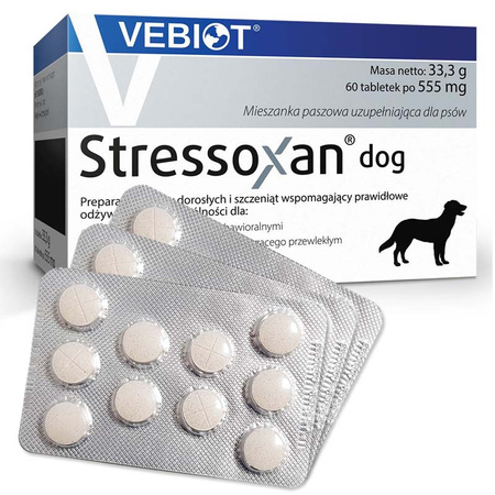 VEBIOT STRESSOXAN DOG 30 TABLETEK DLA PSA STRES SYLWESTER