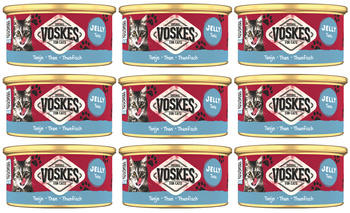 MOKRA KARMA DLA KOTA VOSKES TUNA PUSZKA TUŃCZYK 9x85g