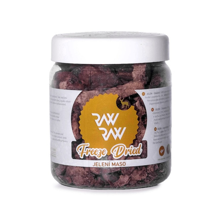  RAW RAW PRZYSMAK DLA PSA I KOTA SMACZKI LIOFILIZOWANE MIĘSO JELENIA 80g
