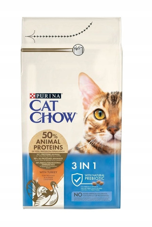 PURINA CAT CHOW 3w1 KARMA DLA KOTA INDYK 1,5kg