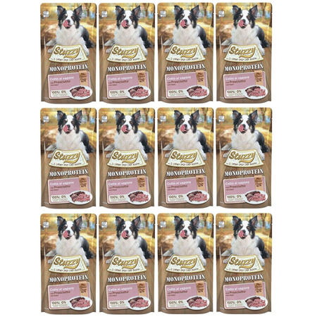  STUZZY MONOPROTEIN MOKRA KARMA DLA PSA Z SZYNKĄ 12x150g