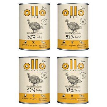 OLLO PURE TURKEY ADULT MONOBIAŁKOWA MOKRA KARMA DLA PSÓW INDYK 4x850g