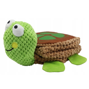 UNIQ PETS ZABAWKA DLA PSA DŁUGI ROZWIJANY ŻÓŁW Z PISZCZAŁKĄ 51x20x8,5cm