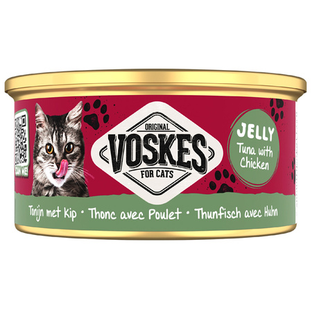 MOKRA KARMA DLA KOTA VOSKES TUNA WITH CHICKEN TUŃCZYK KURCZAK 85g