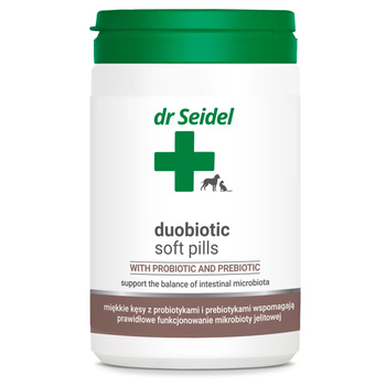 Dr SEIDEL DUOBIOTIC SOFT PILLS PREBIOTYKI PROBIOTYKI DLA PSA KOTA 225g