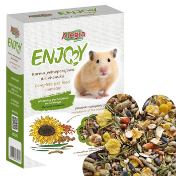ALEGIA ENJOY POKARM DLA CHOMIKA PEŁNOPORCJOWA KARMA CHOMIKÓW 800g