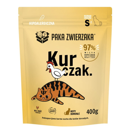 PAKA ZWIERZAKA KARMA DLA KOTA PEŁNOPORCJOWA S KURCZAK 400g