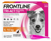 FRONTLINE TRI-ACT S FIPRONIL PERMETRYNA KROPLE NA PCHŁY KLESZCZE DLA PSÓW 5-10kg PIPETKI 3x1ml