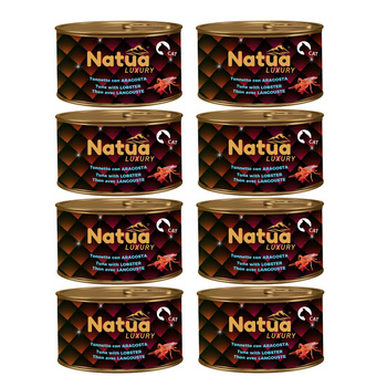 KARMA MOKRA DLA KOTA NATUA LUXURY LINE TUŃCZYK Z HOMAREM W GALARETCE 8x85g