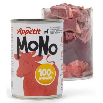 COMFY APPETIT MONO MONOPROTEINOWA KARMA DLA PSA WOŁOWINA 400g