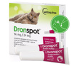 VETOQUINOL DRONSPOT KROPLE NA ROBAKI DO NAKRAPIANIA DUŻYCH KOTÓW 5-8kg, 2 PIPETKI 1,12ml