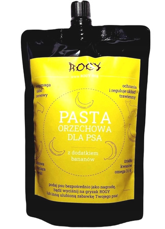 ROGY PASTA ORZECHOWA BANAN + TACKA DO LIZANIA DLA PSA KOTA ANTYSTRESOWA CLASSIC BUDDY LICKIMAT POMARAŃCZOWA 20x20cm