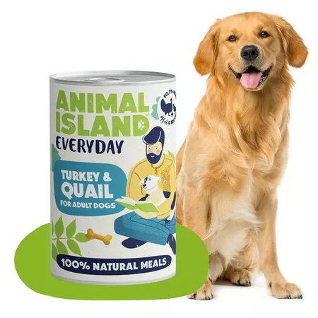 ANIMAL ISLAND EVERYDAY MOKRA KARMA DLA PSA INDYK I PRZEPIÓRKA PUSZKA 400g