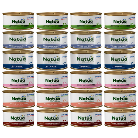 KARMA MOKRA W PUSZCE DLA KOTA NATURALNA NATUA MIX SMAKÓW 24x85g