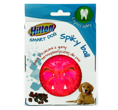 ZABAWKA DLA PSA PIŁKA Z KOLCAMI GRYZAK NA PRZYSMAKI HILTON SMART DOG SPIKY BALL 8cm