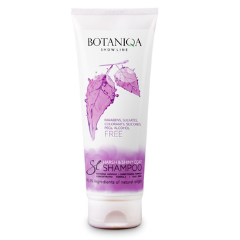 BOTANIQA SHOW LINE HARSH&SHINY COAT SHAMPOO - SZAMPON DLA PSÓW SZORSTKOWŁOSYCH 250ml