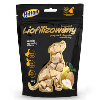 PRZYSMAKI DLA PSA NATURALNE LIOFILIZOWANE KACZKA I GRUSZKA HILTON 50g