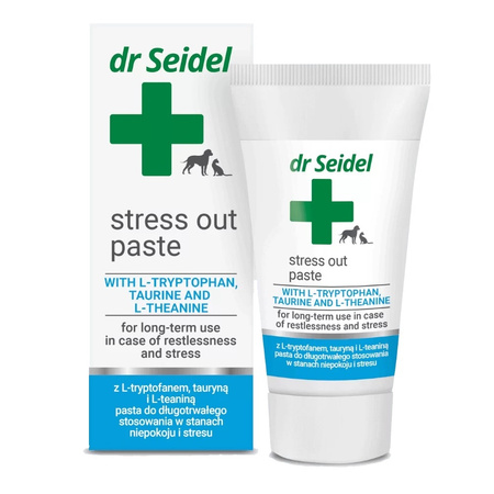  DR SEIDEL STRESS OUT PASTE STRES LĘK FAJERWERKI USPOKOJENIE PSA I KOTA PASTA 30g
