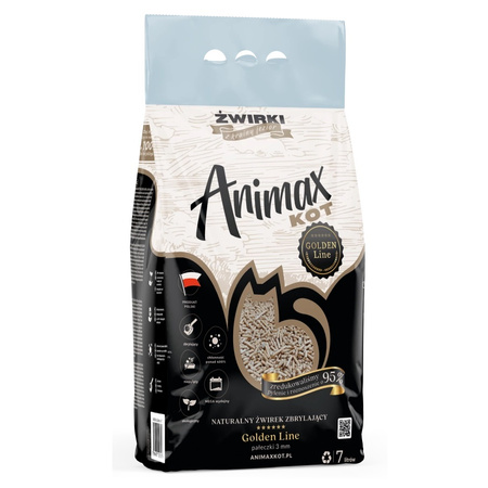  ANIMAXKOT ŻWIREK ŚCIÓŁKA PELLET DREWNIANY NATURALNY DLA KOTA KRÓLIKA ŚWINKI 7L
