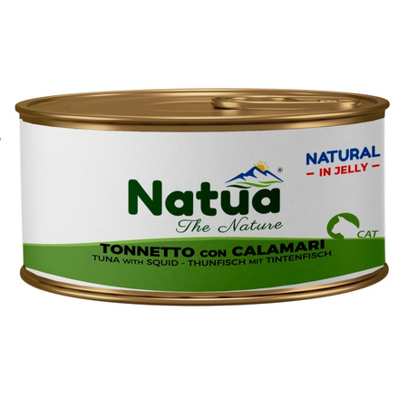 KARMA MOKRA W PUSZCE DLA KOTA NATURALNA NATUA TUŃCZYK Z KALMARAMI W GALARETCE 85g