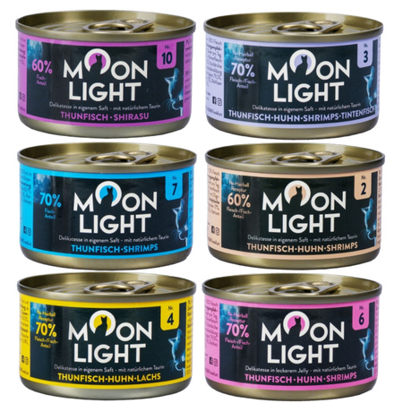 MOONLIGHT DINNER MOKRA KARMA W PUSZCE DLA KOTA MIX SMAKÓW 8x80g