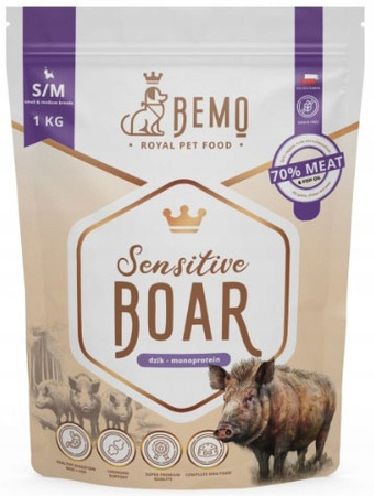  BEMO SENSITIVE BOAR KARMA DLA PSA MAŁE I ŚREDNIE RASY DZICZYZNA 1kg