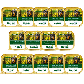 NATUA COUNTRY VEAL MOKRA KARMA DLA PSA PASZTET CIELĘCINA 14x100g