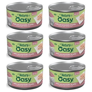 MOKRA KARMA W PUSZCE DLA PSA OASY NATURY SOFT JELLY KURCZAK Z SZYNKĄ 6x150g