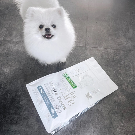 NATURE'S PROTECTION WHITE SMALL KARMA DLA PSA BIAŁA SIERŚĆ MAŁE RASY RYBY 4kg