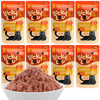 LUCKY LOU LIFESTAGE MOKRA KARMA DLA KOTA POKARM KOTÓW DRÓB 8x125g