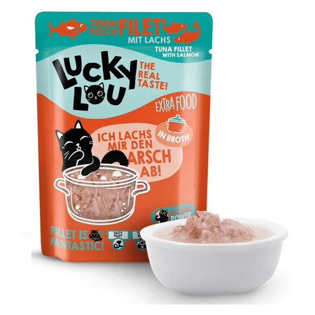 LUCKY LOU EXTRAFOOD KARMA DLA KOTA PRZYSMAK POLEWA MIX SMAKÓW W SOSIE 10x70g