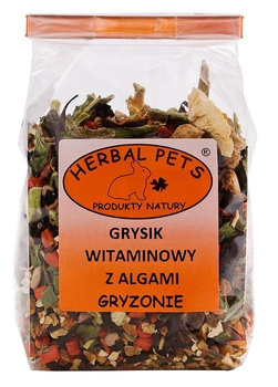 HERBAL PETS GRYSIK WITAMINOWY Z ALGAMI DLA GRYZONI 150g