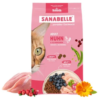 SANABELLE ADULT HUHN KOMPLETNA SUCHA KARMA DLA KOTA KURCZAK 400g