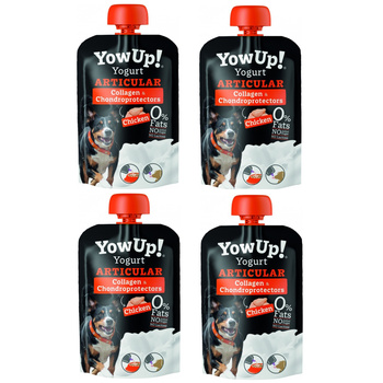 PRZYSMAK DLA PSA JOGURT ZDROWE STAWY Z KURCZAKIEM BEZ LAKTOZY TŁUSZCZU I CUKRU YOW UP! 4x115g