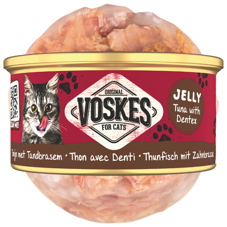 MOKRA KARMA DLA KOTA VOSKES TUNA WITH DENTEX TUŃCZYK KIELEC 85g