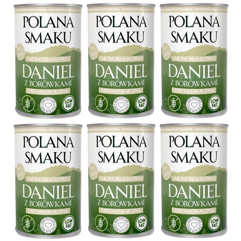 POLANA SMAKU KARMA DLA DOROSŁYCH PSÓW MOKRA DANIEL Z BORÓWKAMI 6x400g