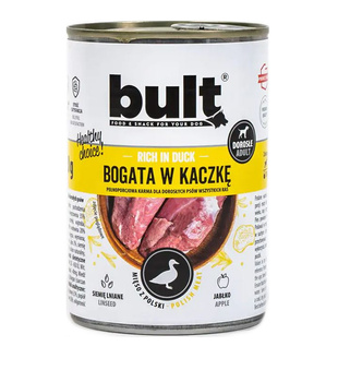 BULT MOKRA KARMA W PUSZCE DLA PSA BOGATA W KACZKĘ 400g