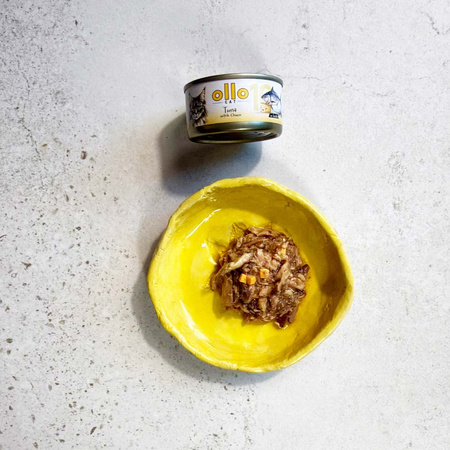 OLLO nr10 MOKRA KARMA W PUSZCE DLA KOTA KOCIĄT NATURALNA TUŃCZYK Z SEREM 70g