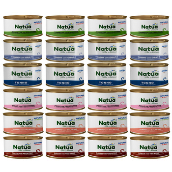 KARMA MOKRA W PUSZCE DLA KOTA NATURALNA NATUA MIX SMAKÓW 24x85g