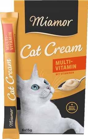 MIAMOR PASTA CAT CREAM PRZYSMAK DLA KOTA MIX SMAKÓW 41x15g