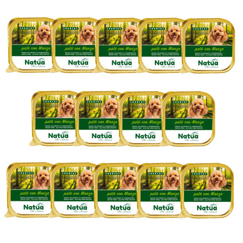 NATUA COUNTRY BEEF MOKRA KARMA DLA PSA PASZTET WOŁOWINA 14x100g