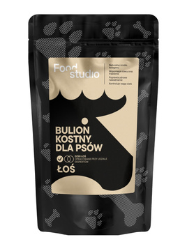 BULION KOSTNY DLA PSÓW PSA DZIKI ŁOŚ FOOD STUDIO CHEFS 230ml
