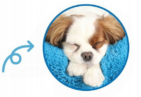 LEGOWISKO SHAGGY SPANIE DLA PSA XXL 115x75cm TURKUSOWE